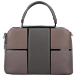 Luxusní dámská koženková kabelka do ruky Grace, šedá