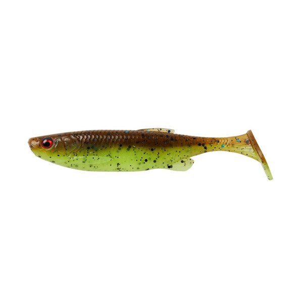 Savage Gear Gumová nástraha Fat Minnow T-Tail Bulk Chartreuse Pumpkin,Savage Gear Gumová nástraha Fat Minnow T-Tail Bulk Chartreuse Pumpkin
