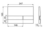 ALCADRAIN Sádromodul - předstěnový instalační systém s chromovým tlačítkem M1721 + WC REA Carlo Flat Mini Rimless + SEDÁTKO AM101/1120 M1721 CF1