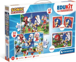Edukit Sonic 4v1 (pexeso, 48 + 30 puzzle, 6 kostek)