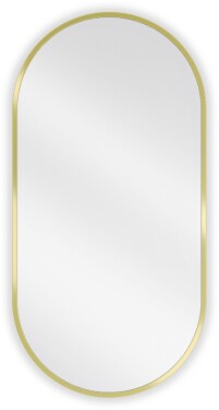 MEXEN - Loft zrcadlo 80 x 40, zlatý rám 9851-080-040-000-50