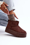 Hnědé semišové boty na platformě Corcoran 36