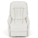 Polohovací křeslo, elektrické zabudované ovládání, béžová, látka, TV-Q8575 CRM2