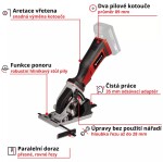 Aku mini ponorná pila Einhell TE-CS 18/89 Li Solo 4331100
