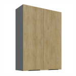 Horní skříňka Cremona ANT 80 G-108 2F Barva korpusu: Antracit, Barva dvířek: Dub Cremona