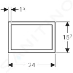 GEBERIT - Sigma60 Krycí rámeček pro Sigma60, lesklý chrom 115.641.21.1