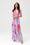 Dámské šaty SUK0477 53D /195907 Multicolor - Roco Fashion Mix barev L-40
