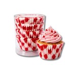 Dortisimo Košíčky na mini muffiny s červenými kostkami (100 ks)