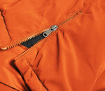 Oranžová dámská zimní bunda parka (CAN-588) odstíny oranžové M (38)