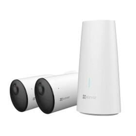 EZVIZ Kit HB3 bílá / Kamerový systém / 2x IP Kamera / Bullet / Wi-Fi / 3Mpix / IP65 / IR (CS-HB3-B2)