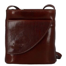 Luxusní dámská kožená crossbody kabelka Nica, hnědá