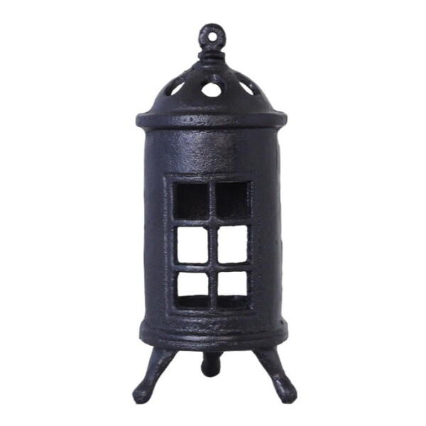Strömshaga Kovový svícen na čajovou svíčku Stove Black, černá barva, kov