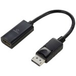 Digitus DisplayPort adapter cable, DP - HDMI type A M/F, 0.15m,w/interlock, DP 1.1a compatible, CE, bl