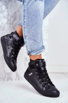 Insulated Leather Sneakers BIG STAR Black Velikost: 37