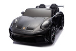 Mamido Elektrické autíčko Porsche 911 GT3 XXL | 24V14Ah | 12km/h | Nafukovací kola | 2x320W | Pro 2 děti | Lakované černé