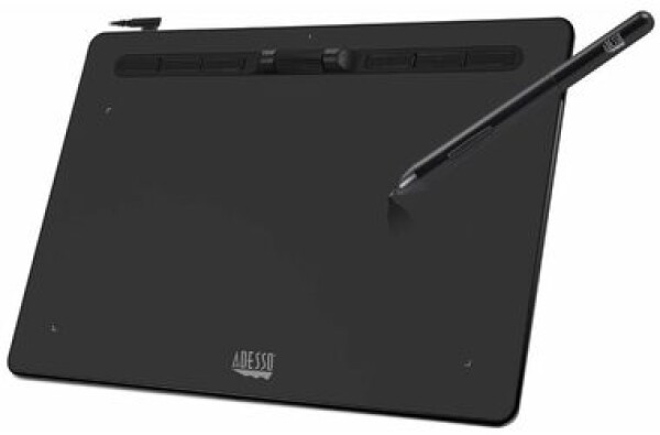 Adesso Cybertablet K10 černá / grafický tablet / 310 x 226 mm / 5080 LPI / 8192 úrovní tlaku / 6 program. tlačítek (CYBERTABLET K10)