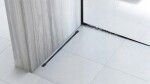 REA - Spádová lišta levá, 120cm černá REA-K3200