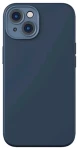 Pouzdro Baseus Liquid Silica Magnetic Case and Tempered Glass set for iPhone 14 Plus modré