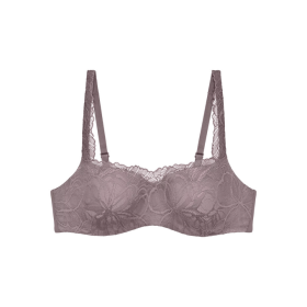 Dámská podprsenka Body Make-Up Illusion Lace Balconette - Triumph coffee sugar (3091) 075E