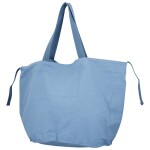 Trendy textilní dámská kabelka na rameno Bellinda, světle modrá