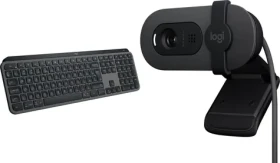 Logitech MX Keys S grafitová + Brio 100 / Sada klávesnice a webkamery / US layout / BT / USB-C