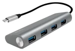 LogiLink USB-C hub 4x USB-A šedá / USB hub / USB 3.2 Gen 1 / 4 porty (UA0309)