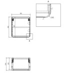 COMAD - Horní skříňka Qubik 35x35cm 1 dvířka ARUBA CRAFT 5907611649176