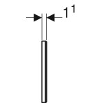 Geberit krycí deska plast chromlesk pro Sigma UP320 115.768.21.1 115.768.21.1