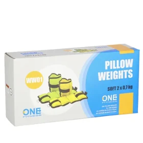 One Fitness WW01 Zátěže na zápěstí a kotníky 2 x 0,7 kg zelené (5907695532319)