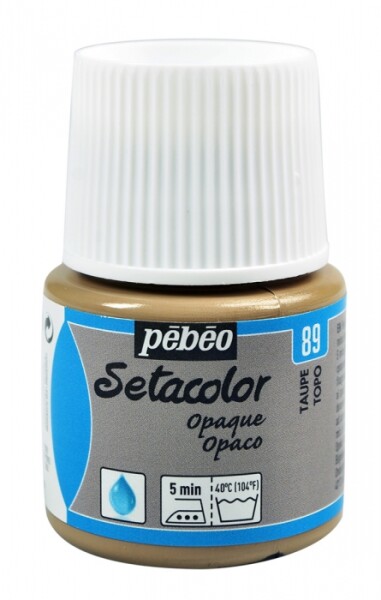 Barva na textil Pébéo Setacolor Opaque 45 ml - Hnědá taupe 89