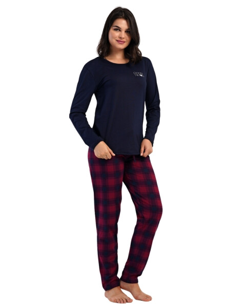 Dámské modré pyžamo Vienetta Secret Emma