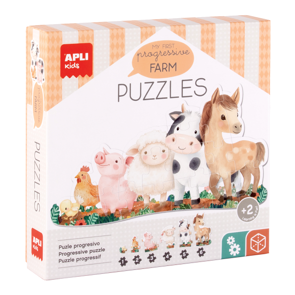 Edukační puzzle Apli - My First Farm, 21 ks, 2+