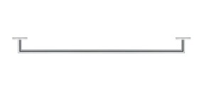 DURAVIT - Karree Držák ručníků, délka 80 cm, chrom 0099601000