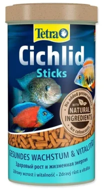 Tetra Cichlid Sticks 500 ml / Krmivo pro ryby / Plovoucí tyčinky / Cichlidy a velké ryby (A1-767409)