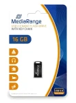 MediaRange Nano 16GB černá / Flash disk / USB 2.0 / čtení 15 MB/s / zápis 4 MB/s (MR921)