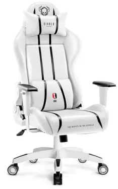 Diablo X-One 2.0 Kids bílo-černá / herní dětská židle / nastavitelná / umělá kůže / pojezdová kolečka / nosnost 160 kg (X-ONECZNCZE0B)