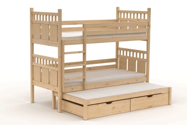 BRADOP Poschoďová trojpostel VAŠÍK B902 ROZMĚR: 90 x 210 cm - ATYP