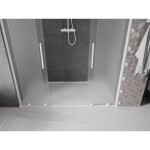 MEXEN/S - Velar L Duo posuvné sprchové dveře 200, dekor, bílá 871-200-003-32-20