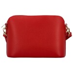 Módní dámská kožená crossbody kabelka Jurina, červená