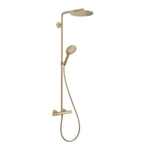 HANSGROHE - Raindance S Sprchový set s termostatem, průměr 24 cm, 3 proudy, EcoSmart+, kartáčovaný bronz 28825140