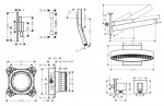 HANSGROHE - Sprchový set s baterií pod omítku, s tělesem, průměr 36 cm, 3 proudy, chrom SANI21HHH009