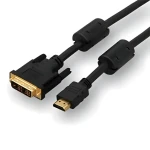 Logo DVI (18+1) - HDMI 3m černý / Kabel / pozlacené konektory / Full HD / 1,65 Gb/s (25252)