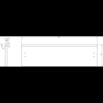 MEXEN/S - Orio koupelnová skříňka 70 cm s umyvadlem Vela, 1 šuplík, šedá mat/bílá mat 91A10-07023-1-BF62-W23M01