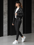 Dámské legíny černé FashionStreet UY2730 XXL