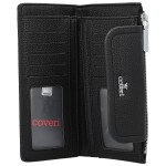 Trendy dámská koženková peněženka Coveri Elaya, černá