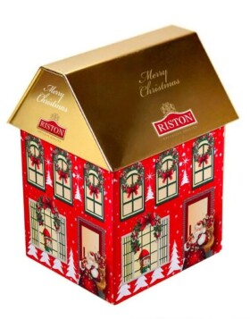 RISTON Season´s Greetings House plechový domeček sypaný čaj 75g