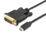 Equip Redukce USB-C - DVI-D černá / Redukce / 1920x1200 60Hz / 1,8 m (133468)