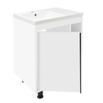 Koupelnová skříňka s umyvadlem Naturel Lucca 59x70x45 cm bílá lesk LUCCA60W LUCCA60W