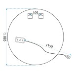 REA - Zrcadlo LED 90cm HZJ090 HOM-02822