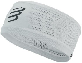 Compressport Thin On/Off Sportovní funkční světle modrá - Běžecká čelenka Compressport Headband On/Off - white